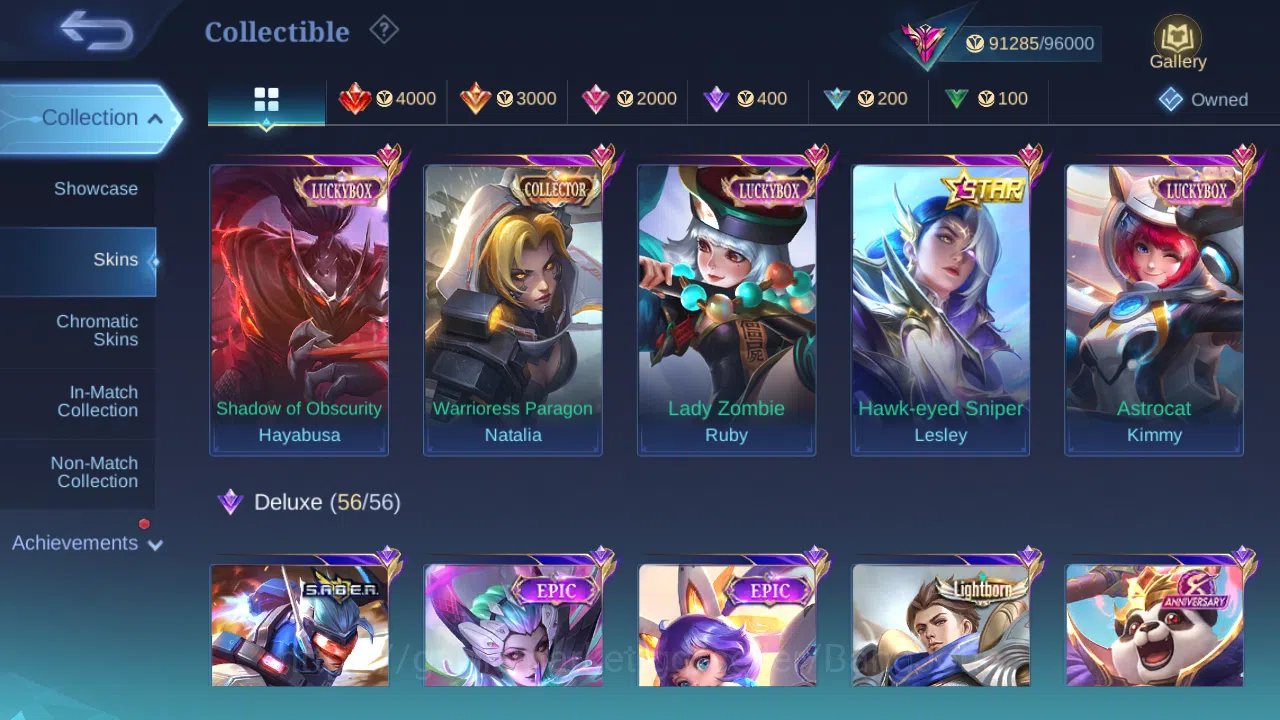 Mobile Legends: Bang Bang Accounts Hero 92 | Skin 275 | Glory | HXH Julian | Naruto S image 5