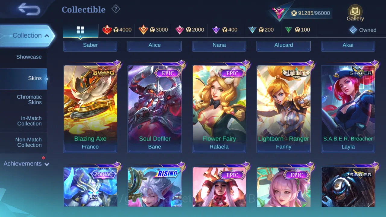 Mobile Legends: Bang Bang Accounts Hero 92 | Skin 275 | Glory | HXH Julian | Naruto S image 6