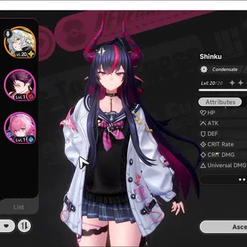 Neverness to Everness Accounts GLOBAL NA|HL 8|TL 1| 3 S-Class 1 Limited Shinku+Outfit|Overcast Glider|2 S-Class Select