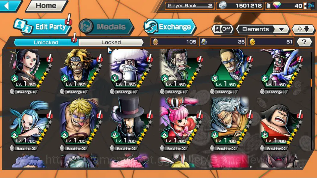 One Piece Bounty Rush Accounts Global|5 EX|BP Kuzan,AMS [Borsalino],5Elder St.Sat image 6