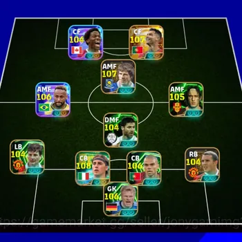 eFootball Accounts Legends & Iconic Players eFootball Account | 3242 Collective Strength | 107 OVR Squad | Neymar, Messi