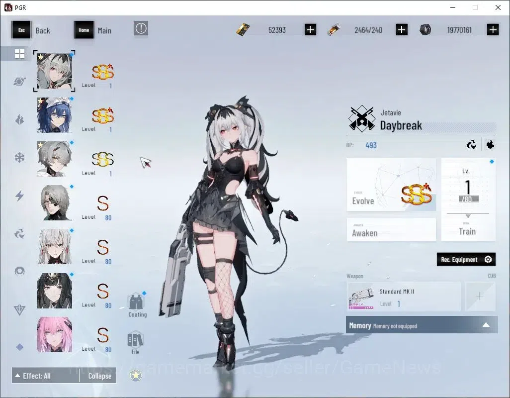 Punishing: Gray Raven Accounts Asia|Lv 89|52,3K BC+19,1K YC+9,8K BlueC|SSS Daybre image 3