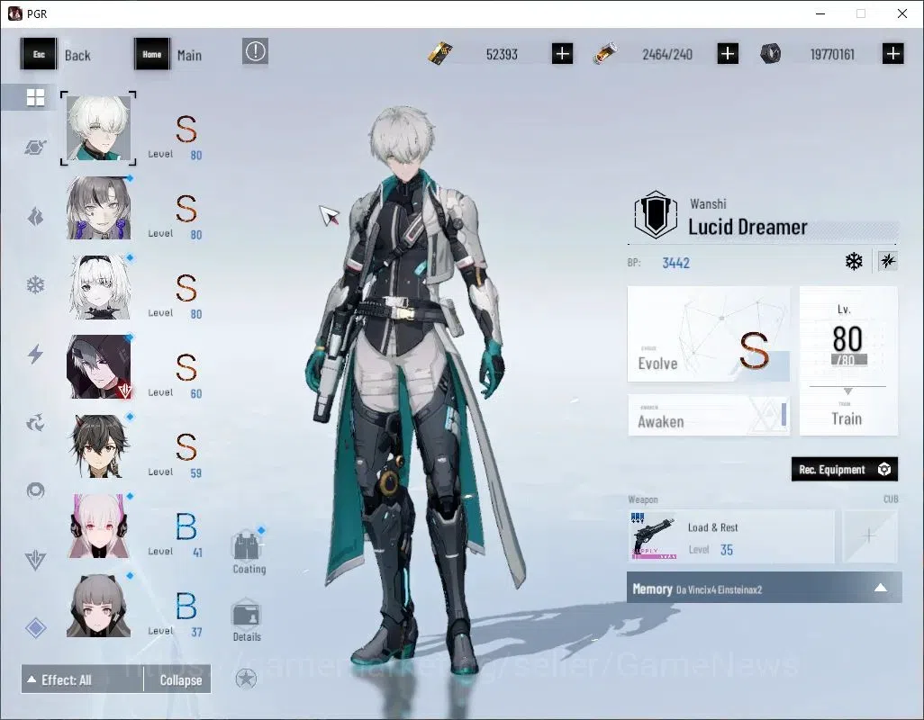 Punishing: Gray Raven Accounts Asia|Lv 89|52,3K BC+19,1K YC+9,8K BlueC|SSS Daybre image 4