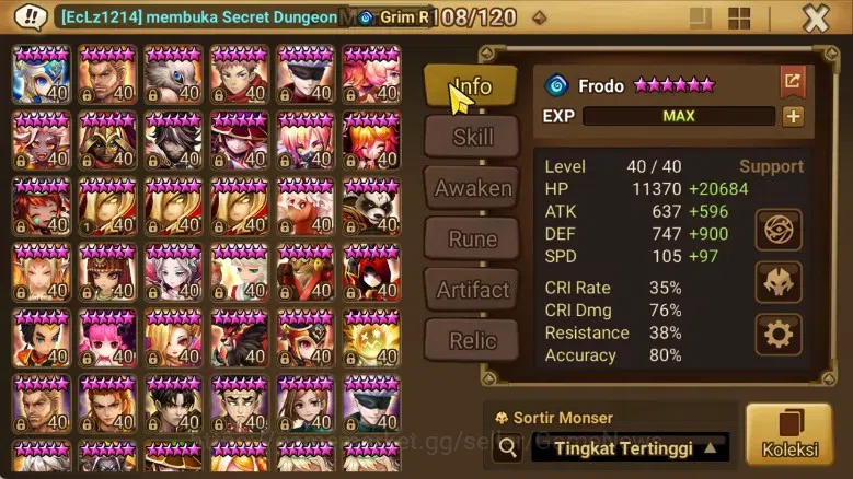 Summoners War: Sky Arena Accounts ASIA ENDGAME|4LD LIMITED EIVOR LIGHT X DEVARAJA X  image 10