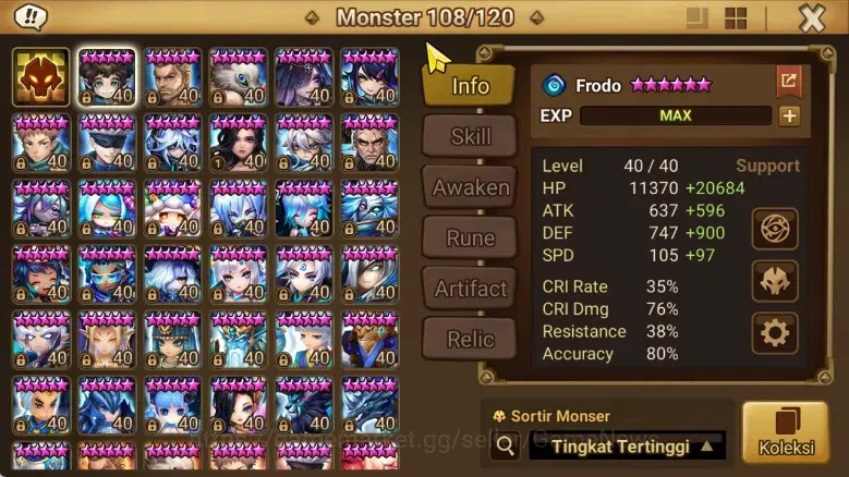 Summoners War: Sky Arena Accounts ASIA ENDGAME|4LD LIMITED EIVOR LIGHT X DEVARAJA X  image 11