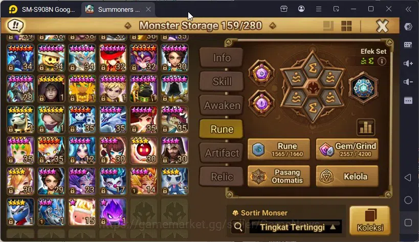 Summoners War: Sky Arena Accounts ASIA ENDGAME|4LD LIMITED EIVOR LIGHT X DEVARAJA X  image 13