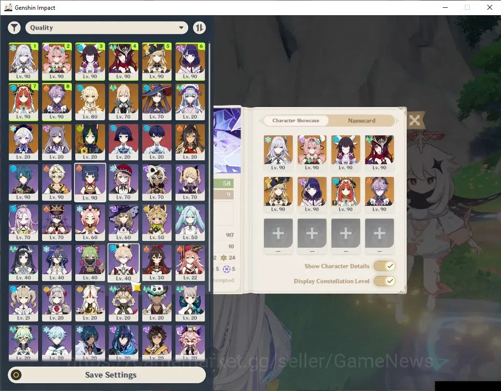 Genshin Impact Accounts End Game Asia|Free HSR|AR 58|8 1