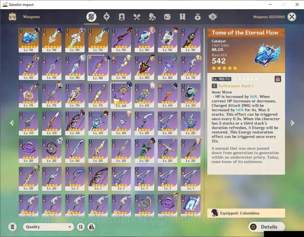 Genshin Impact Accounts End Game Asia|Free HSR|AR 58|8 7