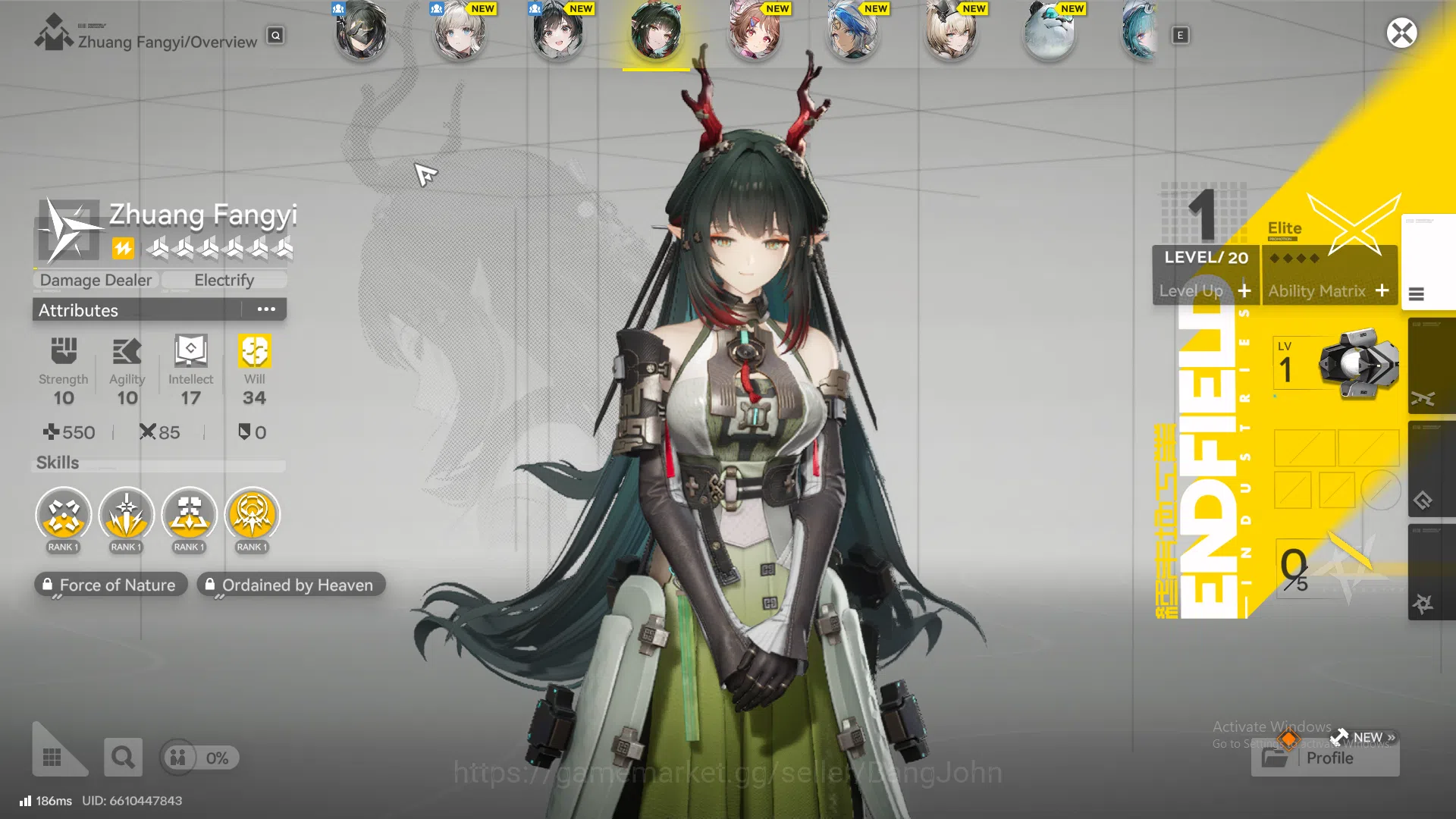 Arknights: Endfield Accounts NA EU | ASIA Starter | NA EU Limit Zhuang Fangyi | image 9