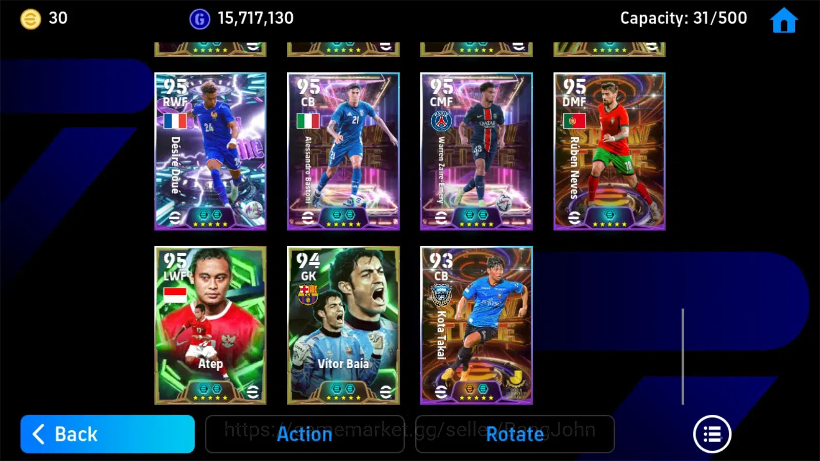 eFootball Accounts Mobile |PW 3209|Bigtime Messi|Epic Sneijer,Shcoles image 1