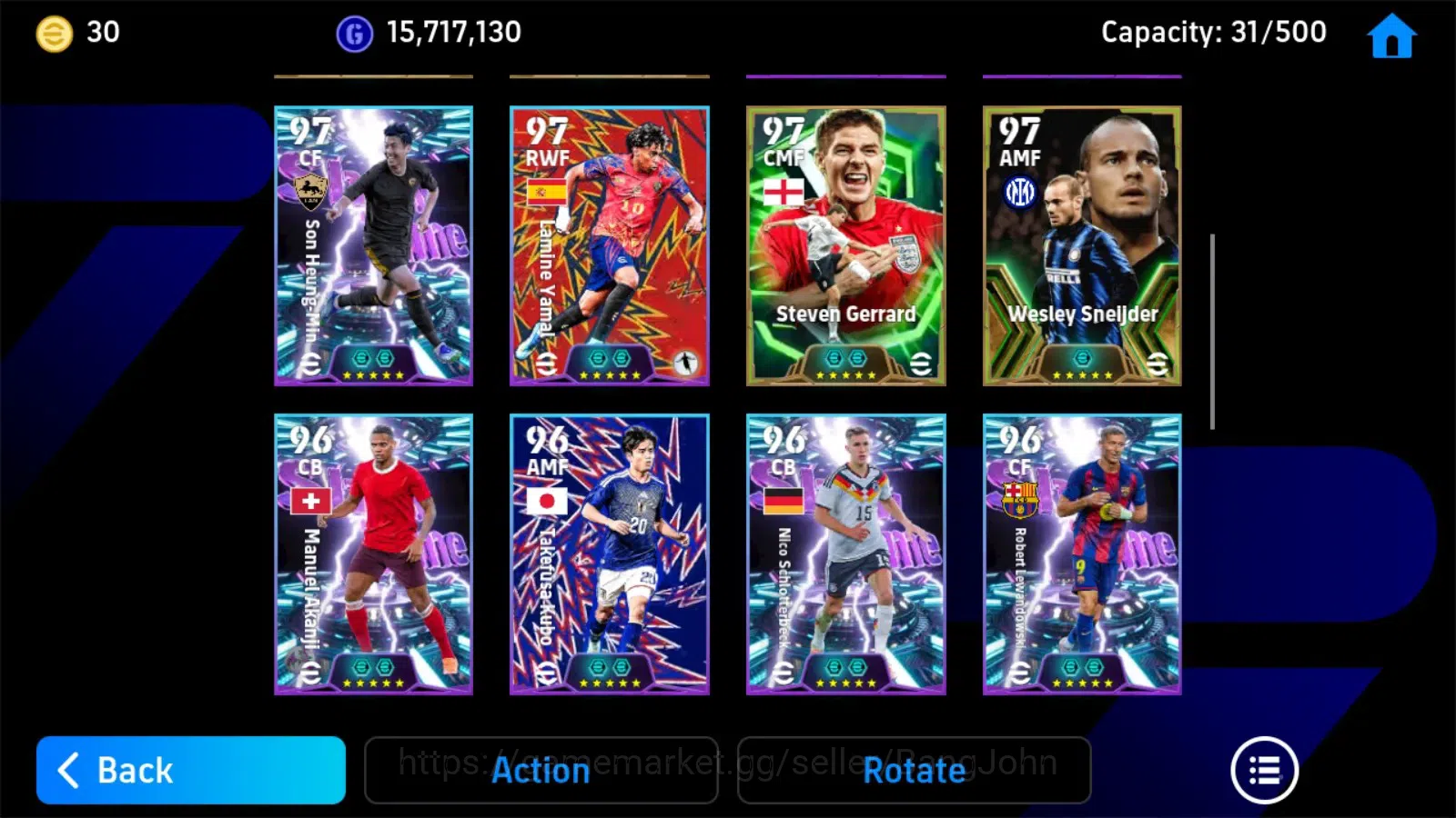 eFootball Accounts Mobile |PW 3209|Bigtime Messi|Epic Sneijer,Shcoles image 3