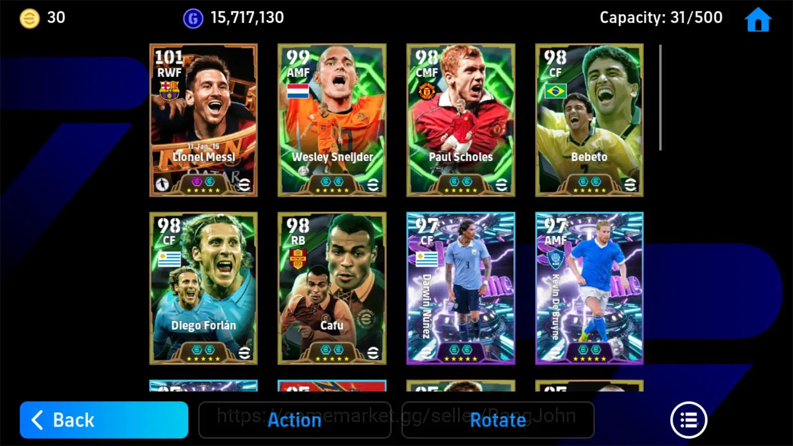 eFootball Accounts Mobile |PW 3209|Bigtime Messi|Epic Sneijer,Shcoles image 4