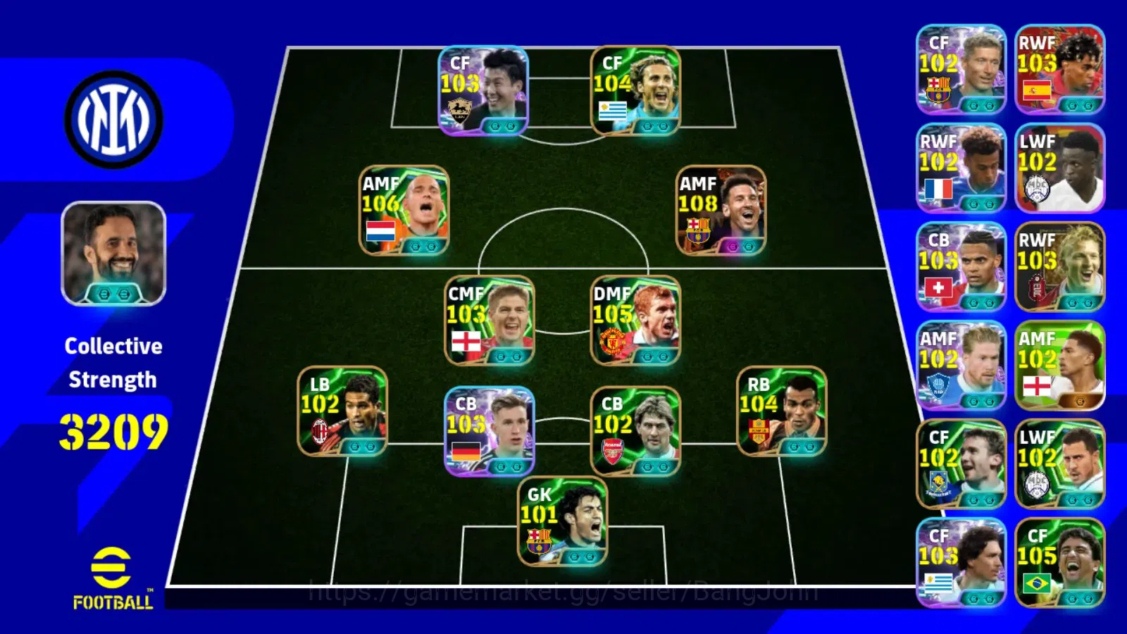 eFootball Accounts Mobile |PW 3209|Bigtime Messi|Epic Sneijer,Shcoles image 7