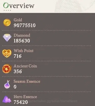 AFK Journey Accounts GLOBAL|Collab DungeonMeshi|3 S+(Daimon,Aurora)|2 Supreme(Galahad)|6 Myth(Marcille)|4 18