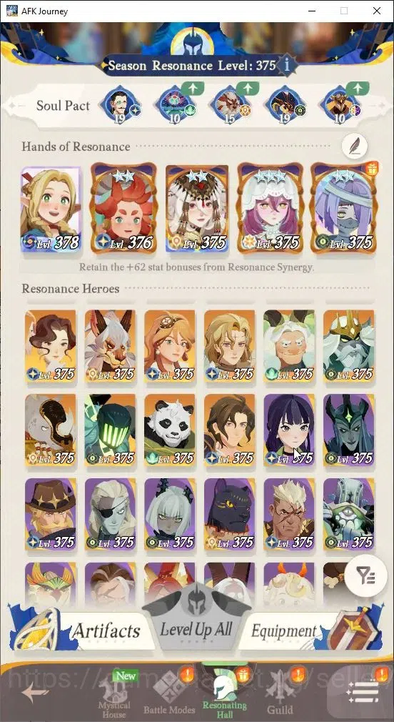 AFK Journey Accounts GLOBAL|Collab DungeonMeshi|3 S+(Daimon,Aurora)|2 Supreme(Galahad)|6 Myth(Marcille)|4 3