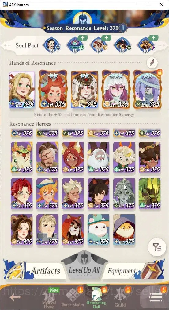 AFK Journey Accounts GLOBAL|Collab DungeonMeshi|3 S+(Daimon,Aurora)|2 Supreme(Galahad)|6 Myth(Marcille)|4 4