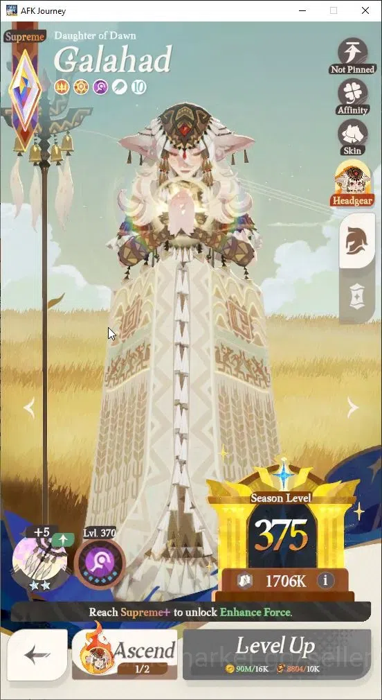 AFK Journey Accounts GLOBAL|Collab DungeonMeshi|3 S+(Daimon,Aurora)|2 Supreme(Galahad)|6 Myth(Marcille)|4 6
