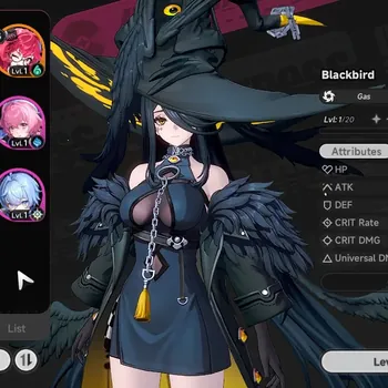 Neverness to Everness Accounts Global EU|HL 7|4 S Class 3 Limited|Blackbird,Zankou A1,Nanally|3 S Class Selector On|Male