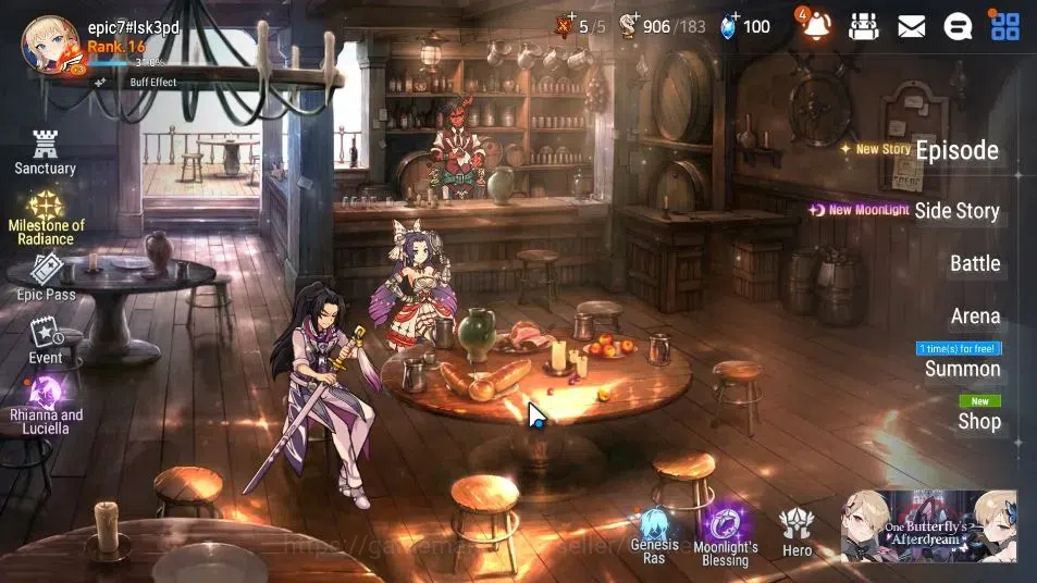 Epic Seven Accounts GLOBAL Unverif|New Era|2 ML(Rhianna&Luciella,Maid image 1