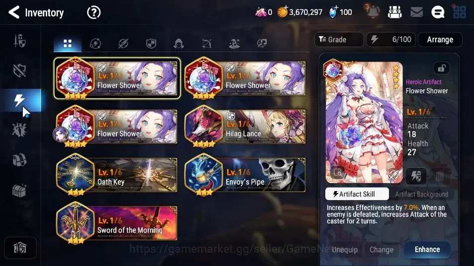 Epic Seven Accounts GLOBAL Unverif|New Era|2 ML(Rhianna&Luciella,Maid image 10