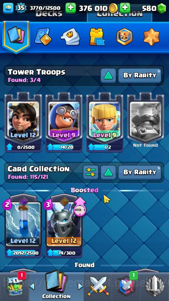 Clash Royale Accounts Midgame Lv 35|Trophy 6450|KTL 12|Limited Skin|Card 115|1 HERO 6 EVO 2 Champ 21 Legendary 33 Epic 30 4