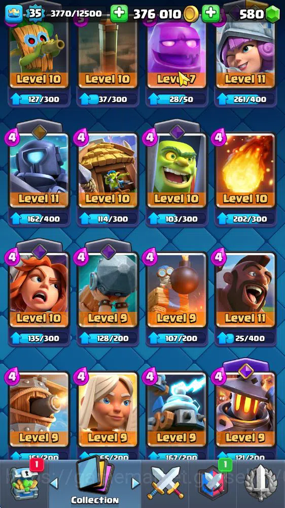 Clash Royale Accounts Midgame Lv 35|Trophy 6450|KTL 12|Limited Skin|Card 115|1 HERO 6 EVO 2 Champ 21 Legendary 33 Epic 30 8