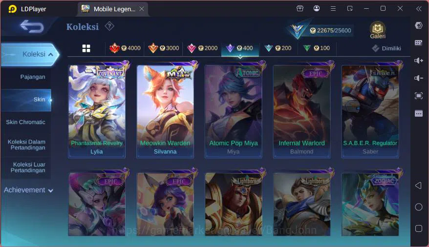 Mobile Legends: Bang Bang Accounts GLOBAL|Hero 68|Skin 103|Kof Karina,Covent Lylia,My image 15