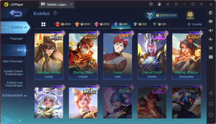 Mobile Legends: Bang Bang Accounts GLOBAL|Hero 68|Skin 103|Kof Karina,Covent Lylia,My image 16