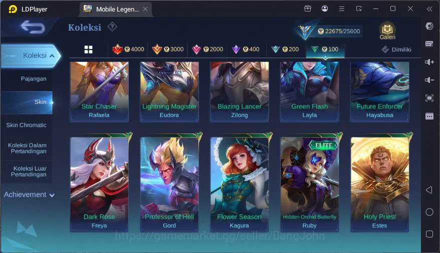 Mobile Legends: Bang Bang Accounts GLOBAL|Hero 68|Skin 103|Kof Karina,Covent Lylia,My image 9