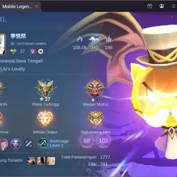 Mobile Legends: Bang Bang Collector GLOBAL|Hero 68|Skin 103|Kof Karina,Covent Lylia,My image 1