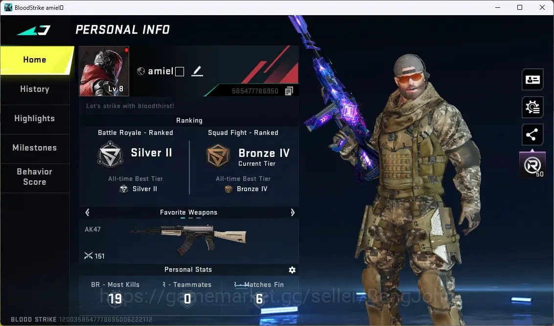Blood Strike Accounts ASIA | 1 EVO: M1887 - Destroyer + Upgrade Point | image 1