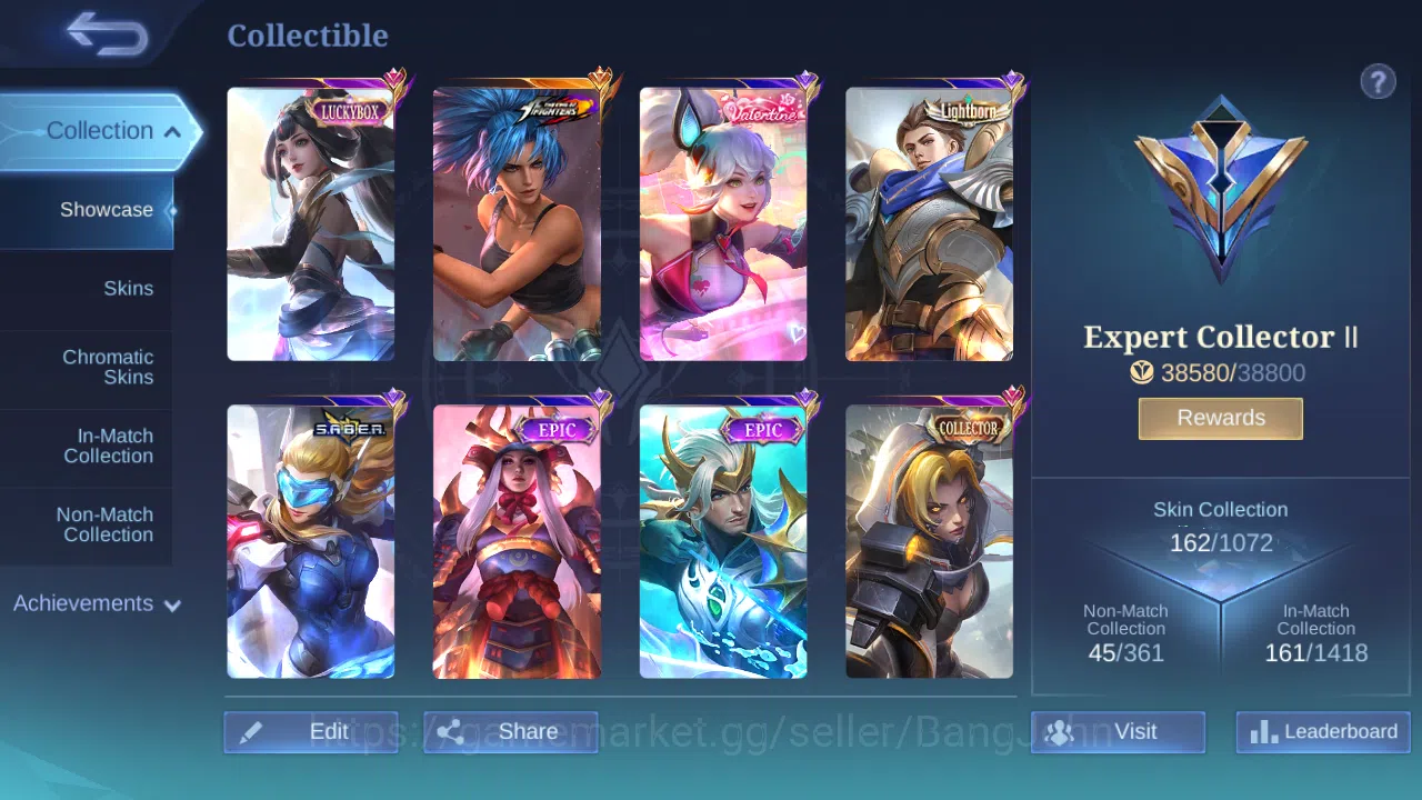 Mobile Legends: Bang Bang Accounts Hero 107 | Skin 162  | KOF Karina | Luckybox Guine image 4