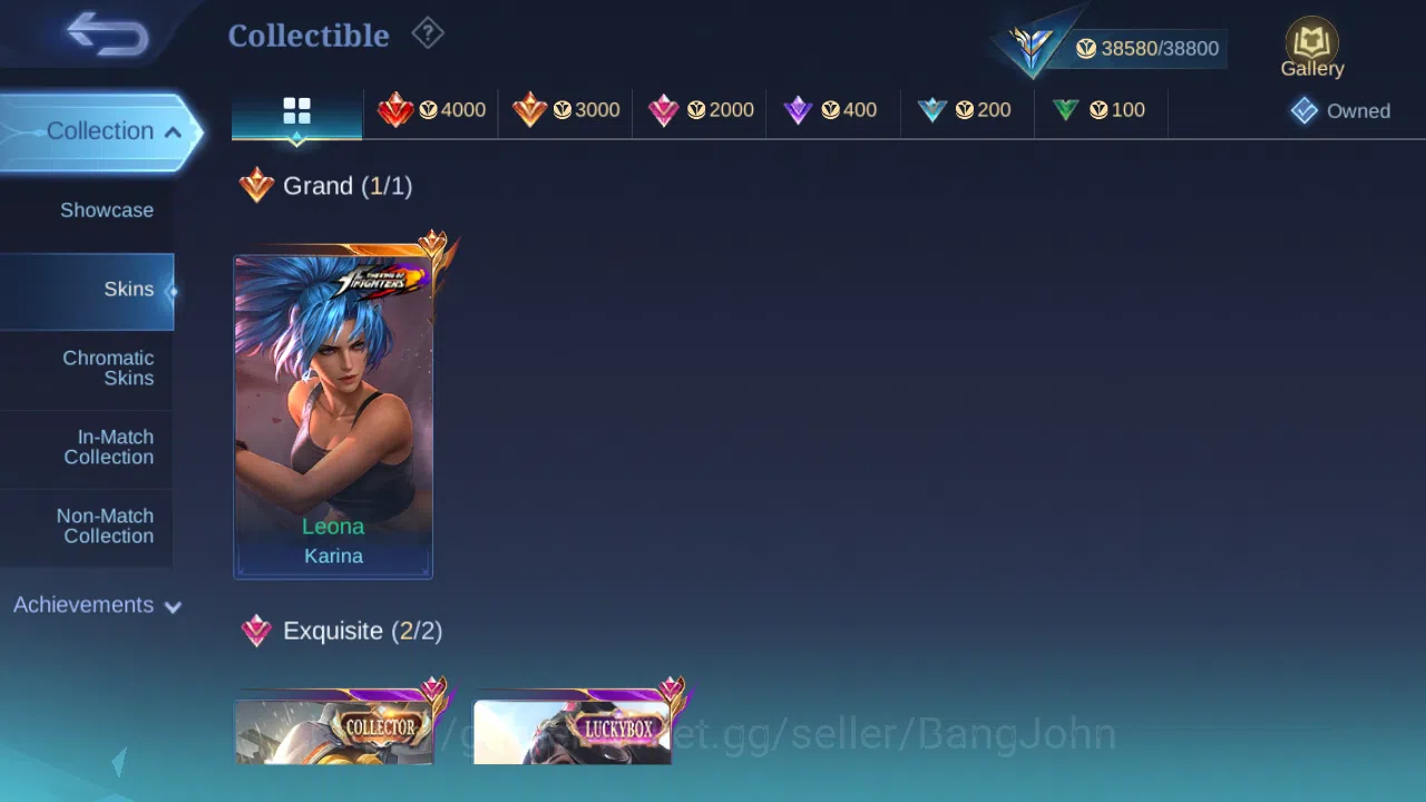 Mobile Legends: Bang Bang Accounts Hero 107 | Skin 162  | KOF Karina | Luckybox Guine image 5