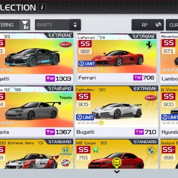 Racing Master Accounts SEA |Lvl 16| 3 Prime Legends ( Divo, Reventon, Supra RZ )+42 Etc Car |221K Gold|1,267 DM|Log