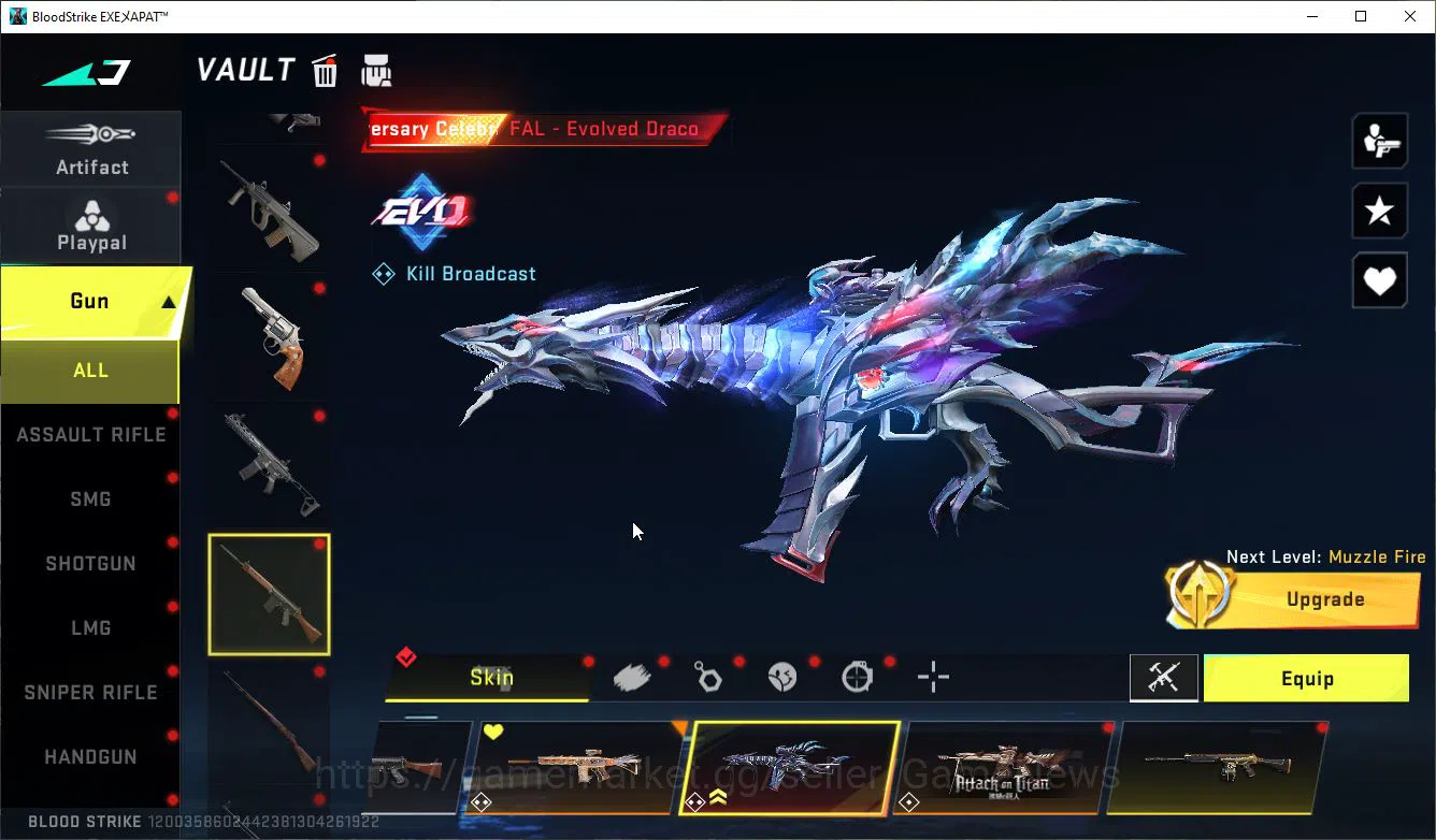 Blood Strike Accounts ASIA|Collab 7DS[Karl98k,QBZ95],BLEACH Byakuya,EVA[ image 13