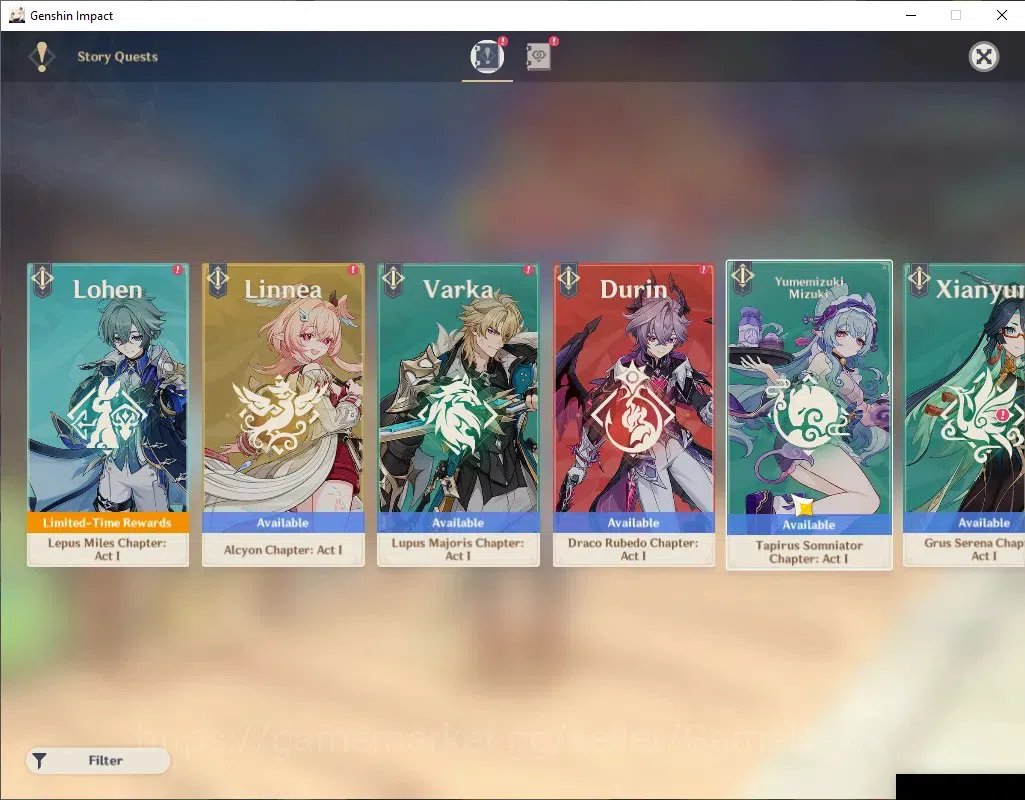 Genshin Impact Accounts ASIA|AR 55|5 Limited + 3 (*5 Weapon)|Mavuika,Arlec image 13