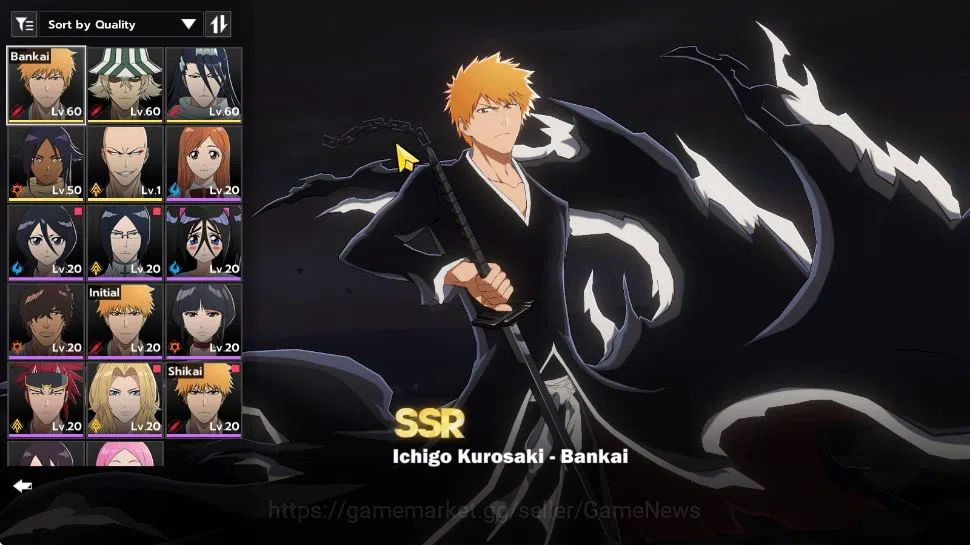 BLEACH: Soul Resonance Accounts NuverseSEA|LV 46|7K Jade|5 SSR [(IchibanB1,KisukeB image 1