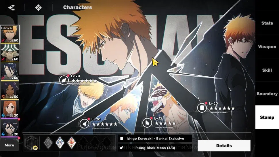BLEACH: Soul Resonance Accounts NuverseSEA|LV 46|7K Jade|5 SSR [(IchibanB1,KisukeB image 5