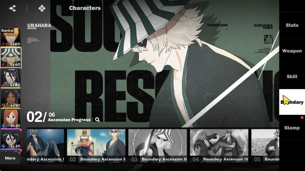 BLEACH: Soul Resonance Accounts NuverseSEA|LV 46|7K Jade|5 SSR [(IchibanB1,KisukeB image 8
