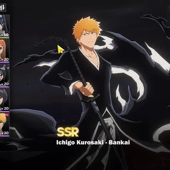 BLEACH: Soul Resonance Accounts NuverseSEA|LV 46|7K Jade|5 SSR [(IchibanB1,KisukeB image 1
