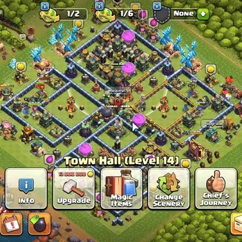 Clash of Clans Accounts High-End LV 140|TH 14-BH 7|HH 8|Limited Skin|BK 58,AQ 62,GW 41,MP 36,RC 23|BM 13|CN OFF|820