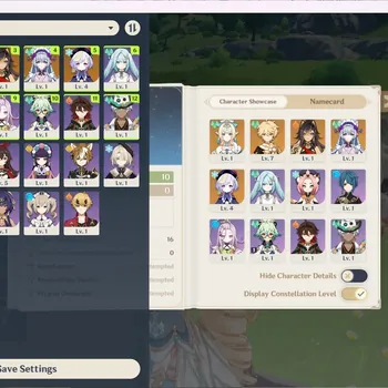 Genshin Impact Accounts Reroll Asia|AR 10|1 Limited (Vesna) + 3 Standard (Mizuki,Dehya,Qiqi)|Bd Unset|Fresh Story & Main