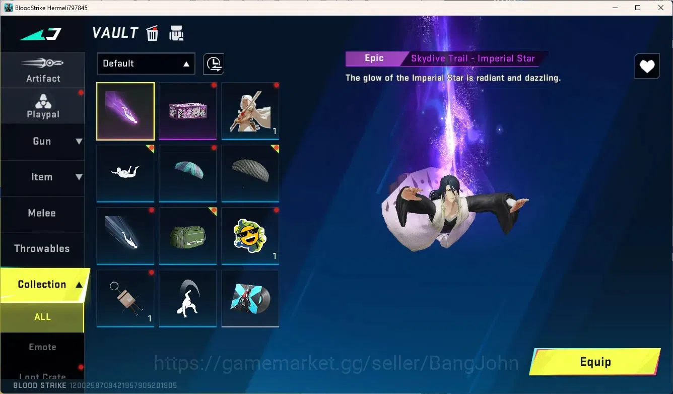 Blood Strike Accounts ASIA | BLEACH Byakuya Kuchiki Striker | Ultra ETHA image 9
