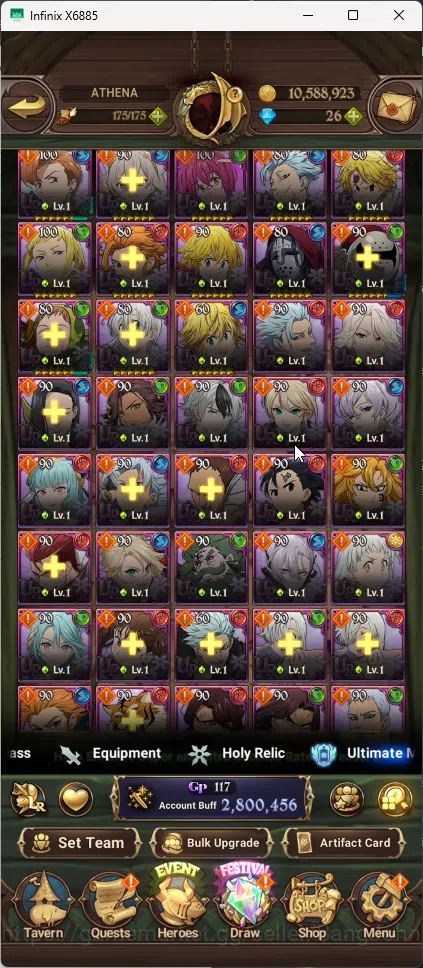 The Seven Deadly Sins: Grand Cross Accounts GLOBAL | 2,8M CC | 1 LR Elizabeth | 6 UR, DKM, WK  image 3