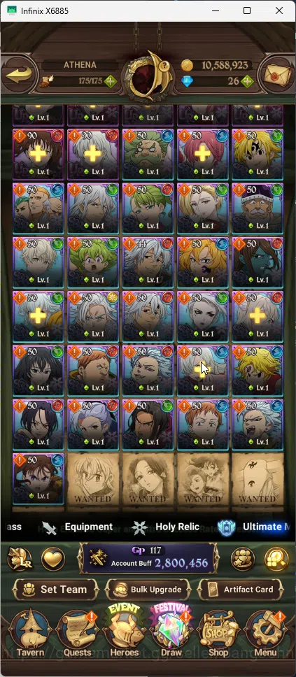 The Seven Deadly Sins: Grand Cross Accounts GLOBAL | 2,8M CC | 1 LR Elizabeth | 6 UR, DKM, WK  image 5