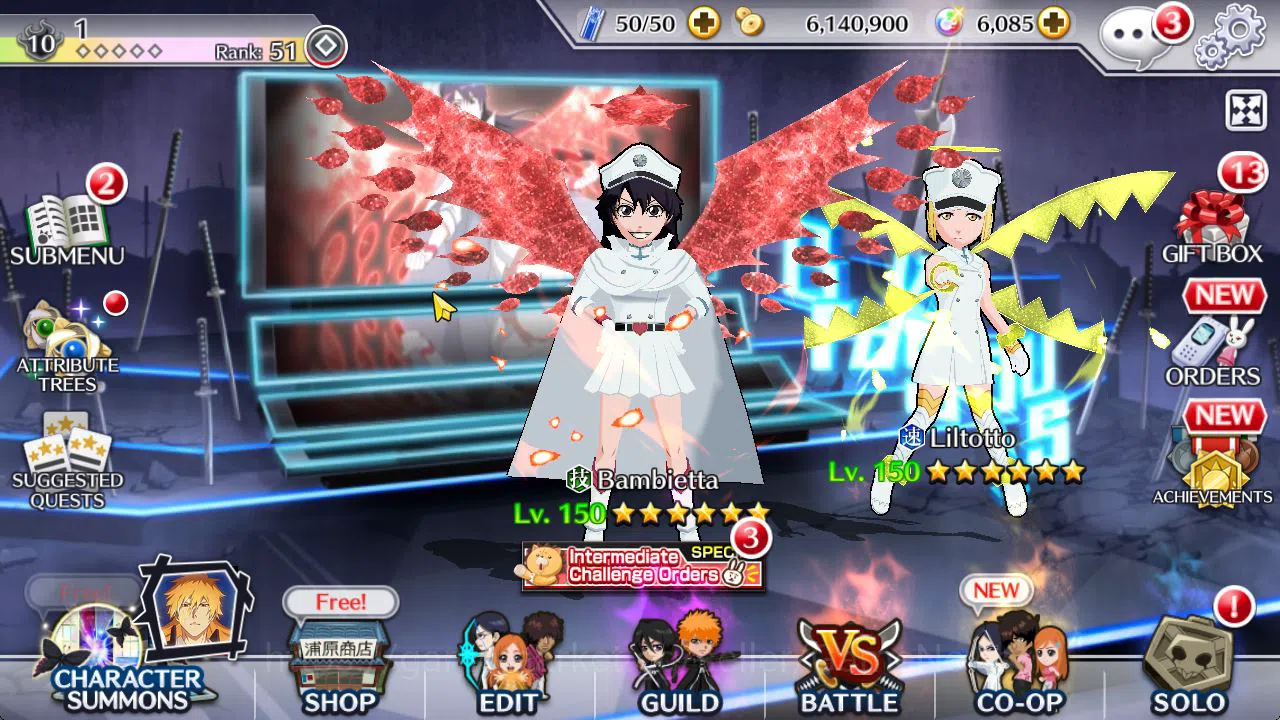 Bleach: Brave Souls Accounts Mid-Tier [GLOBAL]6K Orbs+Fresh All Story|TYBW26[Bambieta,Lilto],TYBW25 Nana,TYBW24