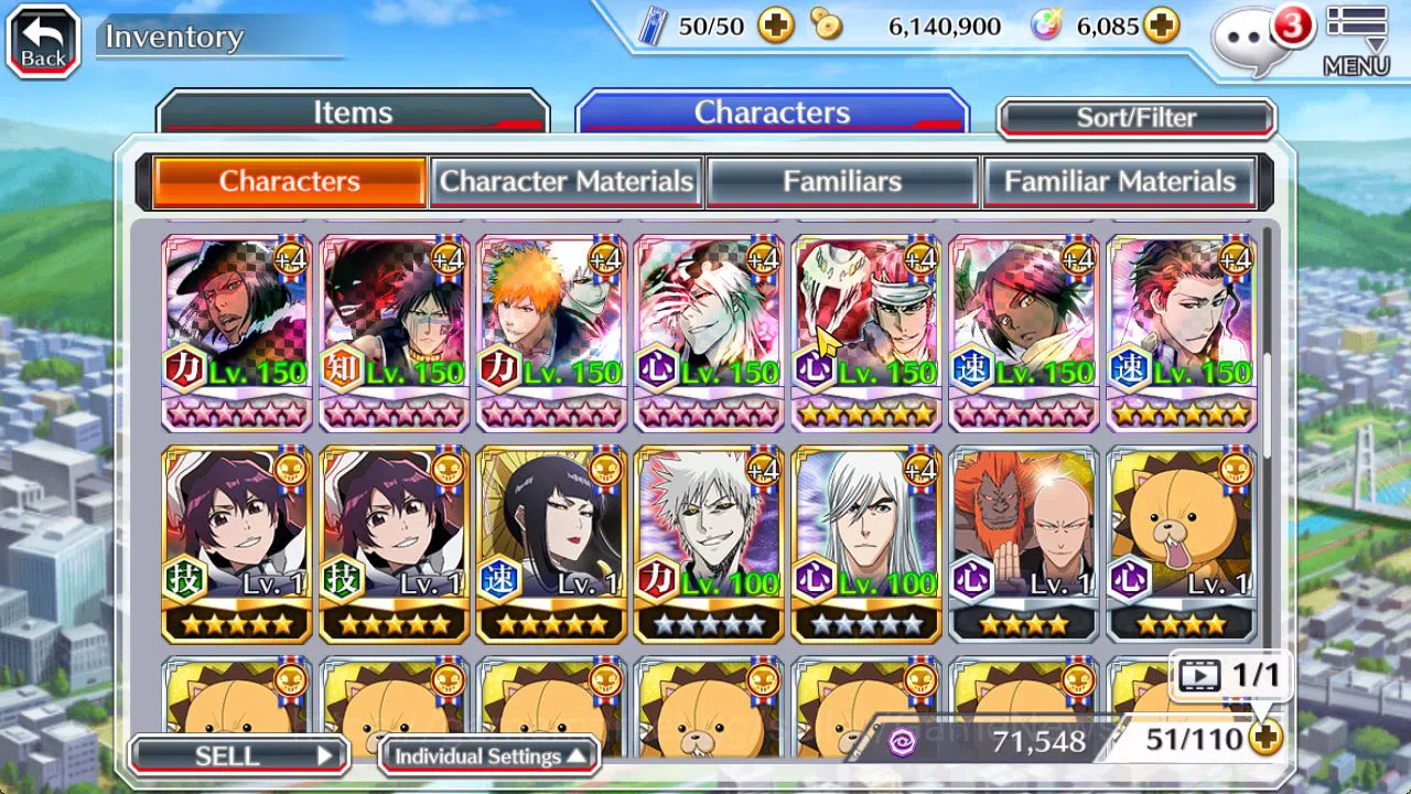 Bleach: Brave Souls Accounts Mid-Tier [GLOBAL]6K Orbs+Fresh All Story|TYBW26[Bambieta,Lilto],TYBW25 Nana,TYBW24 10