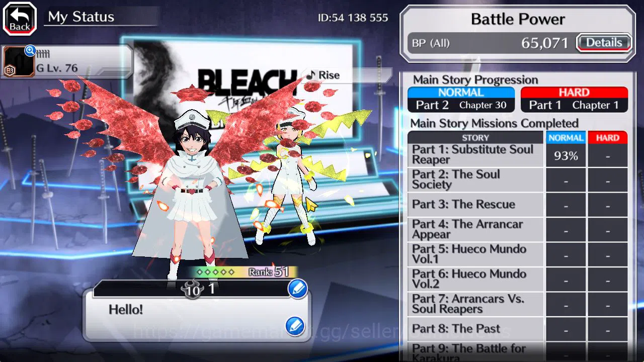 Bleach: Brave Souls Accounts Mid-Tier [GLOBAL]6K Orbs+Fresh All Story|TYBW26[Bambieta,Lilto],TYBW25 Nana,TYBW24 4