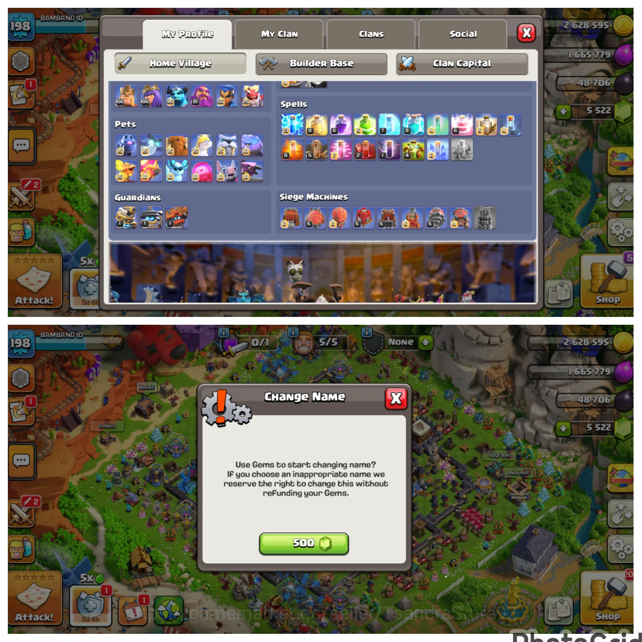 Clash of Clans Accounts High-End TH 18 ENGINEREED MAXED SUPER RARE LVL 198 All Defense Level 1|ALL HERO MAXED|EPIC MANY 2