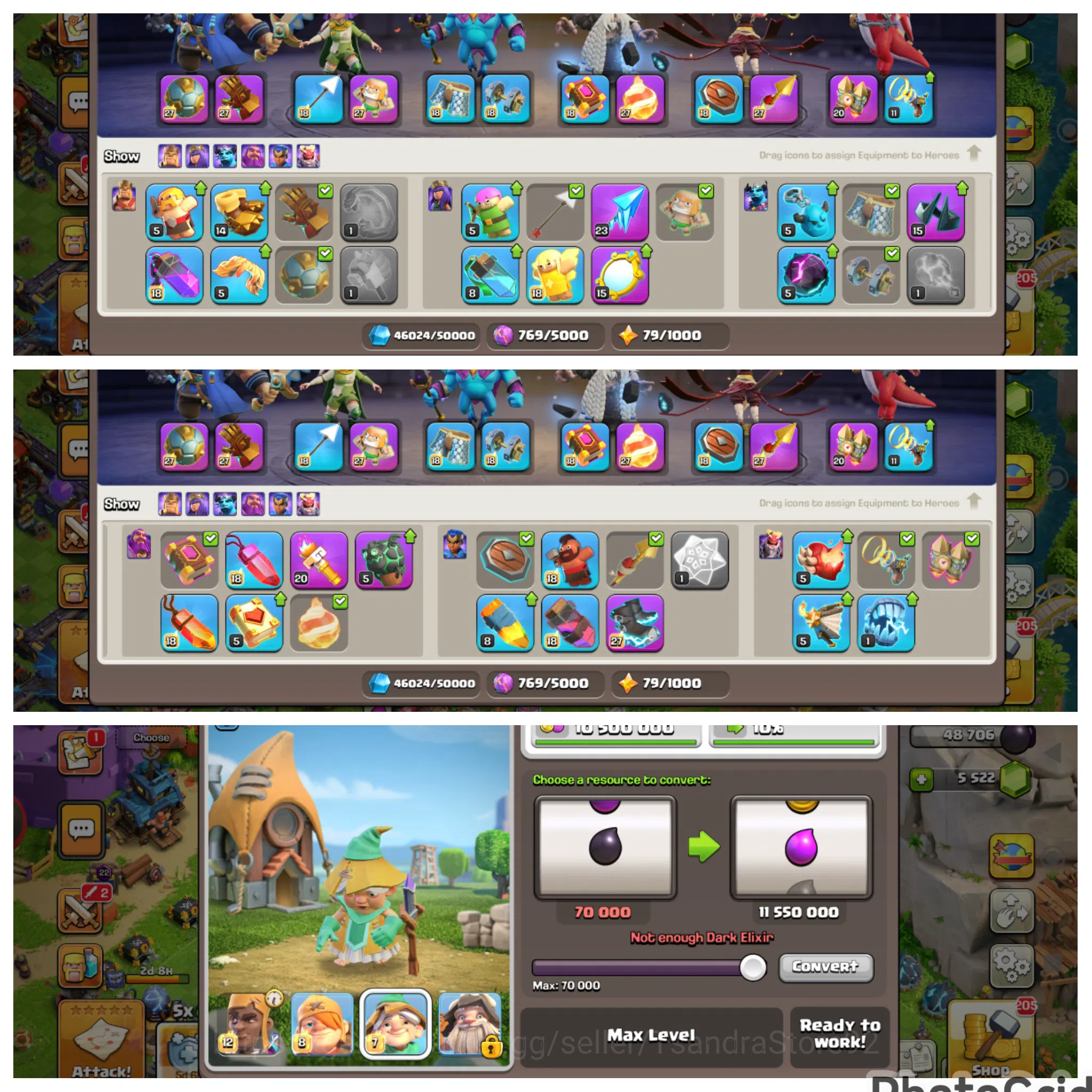 Clash of Clans Accounts High-End TH 18 ENGINEREED MAXED SUPER RARE LVL 198 All Defense Level 1|ALL HERO MAXED|EPIC MANY 3